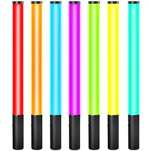 New RGB Mains Power Audio Lighting Mini Colorful Stick 50cm Handheld Video Type C Fill Stick Photography Live Led Ring Light