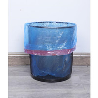 Sacs poubelles à cordon en HDPE avec logo personnalisé, certifiés ISO9001, service OEM, sacs poubelles en plastique recyclé sur rouleau pour la maison et la cuisine