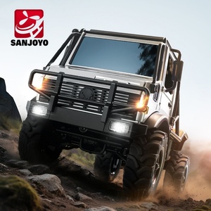 Voiture télécommandée RC Unimog U4000 1/18 à quatre roues motrices tout-terrain en métal, modèle en alliage, jouet, véhicule d'escalade, cadeau - Product Image 4