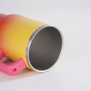 Cross-Border 304 Stainless Steel Ice Boss Thermos <b>Cup</b> 4oz Mini Handle Car <b>Cup</b> Gradient with <b>Straw</b> Insulated <b>Cup</b> Girls Petite - Product Image 3