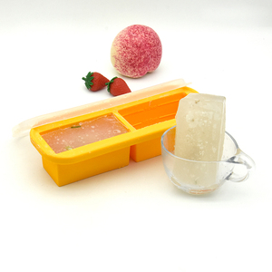Essentiels pour la maison et la cuisine - 2 grilles, moules en silicone alimentaire réutilisables à libération facile, cubes sou - Product Image 1