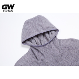 Sweat-shirt à capuche en coton biologique de bambou pour homme - Coupe ample écologique, sweat-shirt uni d'automne, essentiels <span class=keywords><strong>Fear</strong></span> 0f God - Product Image 6