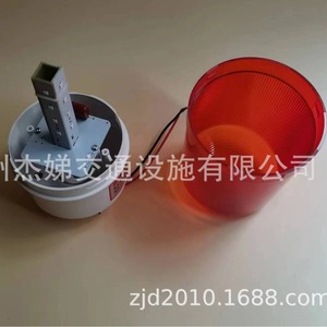 ไฟเตือนแบบหมุน Lte 1101 ไฟ LED สีแดง เหลือง น้ำเงิน เขียว ขาว โครงอะลูมิเนียม Ip65 ใช้พลังงานแบตเตอรี่ ไฟสัญญาณจราจร - Product Image 1