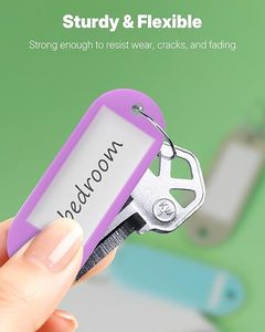 Tag Kunci Plastik <span class=keywords><strong>Door</strong></span> to <span class=keywords><strong>Door</strong></span> dengan Label Cincin Terpisah, Berbagai Warna, Pengidentifikasi Kunci untuk Hotel, Kantor, dan Organisasi - Product Image 3