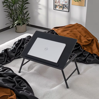Escritorio de ordenador portátil con cama de metal plegable de ángulo ajustable nuevo escritorio de ordenador portátil con características convenientes