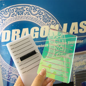 Kits d'extensions de cils professionnels de haute qualité, durables, magnétiques, personnalisables, en acrylique, avec des tuiles de cils en forme de papillon, de marque Dragon Premium - Product Image 3