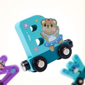 Juego de Tren de Madera Educativo STEM con Conexión Rápida, Alfabeto Animal, Aprendizaje para Niños - Product Image 3