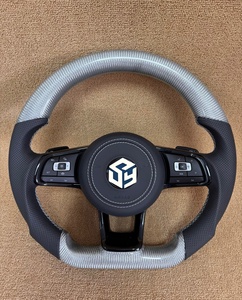 Volant en fibre de carbone pour Volkswagen Polo gti Scirocco GTS GTE GLI R-Line <span class=keywords><strong>Golf</strong></span> 6 Mk4 Mk5 Mk7 <span class=keywords><strong>GTD</strong></span> CC Polo jetta passat - Product Image 1