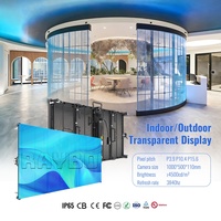 Écran LED transparent RAYBO HD P15.6 3840Hz, affichage LED cristallin, mur vidéo LED pour décors de spectacles en extérieur