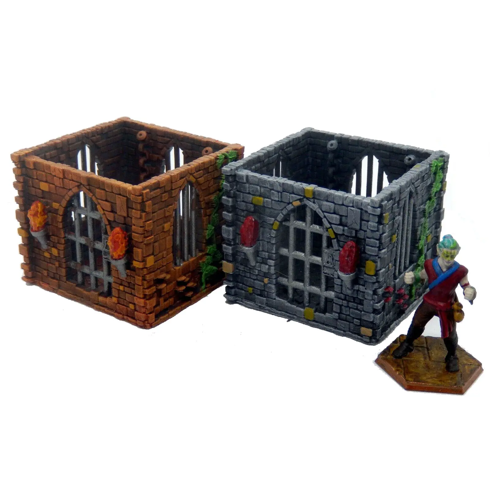 Custom 3D Castle Stone Gatehouse dungeon e dragon miniature prigione per gioco da tavolo RPG