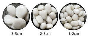 1-5cm cao cấp tuyết trắng đánh bóng <span class=keywords><strong>Pebble</strong></span> lát đá trang trí <span class=keywords><strong>Pebble</strong></span> vườn trồng cho biệt thự cảnh quan - Product Image 2