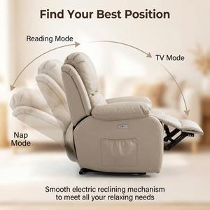 Custom Material Eco Leather <strong>Recliner</strong> Chair with 8 Point Massage Electric <strong>Recliner</strong> Sofa Lazy Sofa <strong>Recliner</strong> - Product Image 4