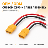Connecteur XT90-H avec capuchon, ensemble mâle-femelle, prise d'alimentation pour batterie, plaqué or de précision, coupleur à courant constant 45A