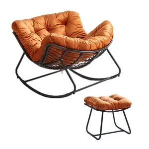 Popüler köşe kanepe satış süper rahat kapalı şezlong sallanan ayak dayayacaklı sandalye osmanlı