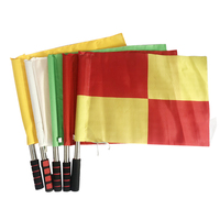 OT Sales 100% Polyester lay play ports atatch ooootball ococcer eeferee Hy lag banderas de árbitro de fútbol