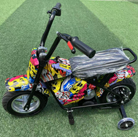 Mini-motos électriques à moteur DC à balais 36V 250W/350W, motocross, avec une autonomie de 15-18 km et une vitesse maximale de moins de 40 km/h
