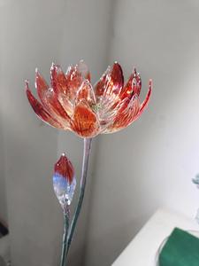 Figura Decorativa de Flor de Peonía Roja Elegante, Hecha a Mano y Personalizada, Regalo Romántico <span class=keywords><strong>para</strong></span> Mamá, Aniversario y <span class=keywords><strong>Cumpleaños</strong></span> - Product Image 5