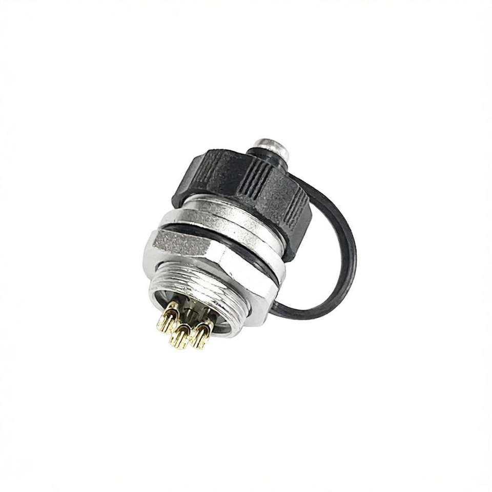 12 Pin Industrial Connector Vibration Proof Metal Circular Cable Plug ...