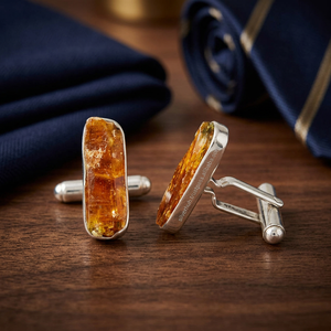 Hottest 925 Solid Sterling <b>Silver</b> Handmade Bezel Set Customizable Cuff Links with Kyanite for Wedding or Gift - Product Image 3