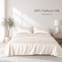Prix d'usine, couette 100% soie, luxe, soie pure teinte, 19MM 22MM, draps de lit en soie, ensembles de 4 pièces pour toutes les saisons