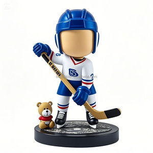 Eco-friendly casa in resina <span class=keywords><strong>Hockey</strong></span> Bobblehead Action Figure con ornamenti di vernice eco-friendly decorazione per la casa interna - Product Image 3