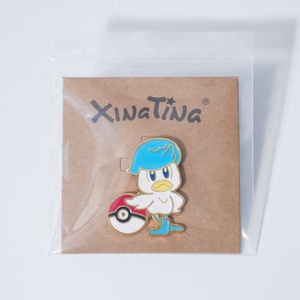Animación periférico mascota elfo Baokemeng nueva hoja Miau correr agua pato fuego opaco cocodrilo aleación de zinc pegamento broche insignia - Product Image 6