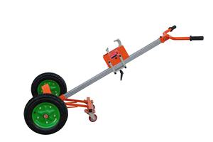 Petit chariot à tambour manuel portable avec gros pneus en caoutchouc, chariots à barils de carburant, porte-réservoir, chariot à barils d'huile manuel avec poignée Eagle - Product Image 6