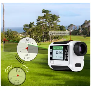 6.5X 배율 HD 클리어 뷰 거리 측정기 정확한 경사 스위치 펄스 진동 목표 잠금 레이저 골프 사냥 거리 측정기