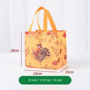 Sac à vêtements portable, pliable et personnalisable en non-tissé spunbond à thème automne, Noël, Halloween, dessin animé et film, vente en gros - Product Image 3