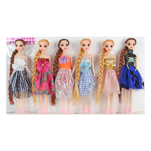Poupée articulée en PVC souple de 11,5 pouces, 11 articulations, yeux 3D, tresse longue disponible, assortiment varié, cadeau parfait pour les filles, jouet en peluche - Product Image 3