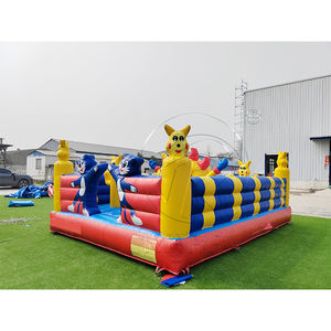 Castillo Inflable para Fiestas Infantiles, Tobogán Inflable, Castillo Inflable con Diseño de Gatito Azul, Parque Infantil Inflable con Tobogán - Product Image 5