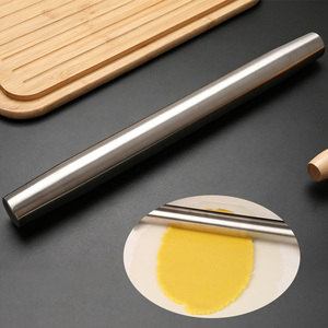 <span class=keywords><strong>Mattarello</strong></span> Professionale in Acciaio Inossidabile Personalizzato per Pasticceria, Antiaderente e Antiruggine - Product Image 1