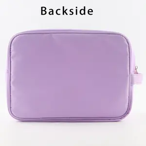 Stock Fashion No MOQ Multi Colors Makeup Bag Zipper Cosmetic Bags For Girls Travel Toiletry Bag