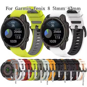 Montre intelligente 22mm 26mm à dégagement rapide 20mm Sport <span class=keywords><strong>Bracelet</strong></span> de montre QuickFit en silicone pour <span class=keywords><strong>Garmin</strong></span> <span class=keywords><strong>Fenix</strong></span> 8 E 7 6 5 <span class=keywords><strong>Bracelet</strong></span> - Product Image 6