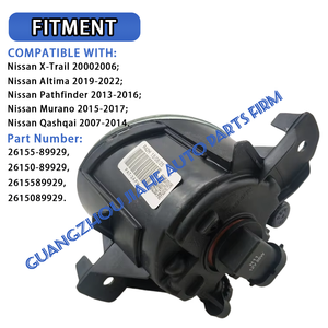 Luz <span class=keywords><strong>antiniebla</strong></span> halógena delantera izquierda derecha de 12V para x-trail Altima Murano Teana <span class=keywords><strong>Pathfinder</strong></span> Qashqai 26155-89929 26150-89929 2615089929 - Product Image 2