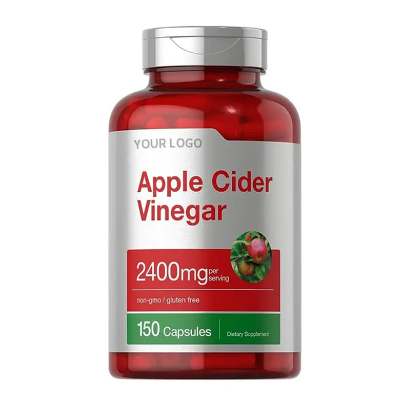 Gmp factory detox capsules apple cider supplement apple cider vinegar ginger capsules oem odm