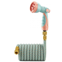 Tuyau d'arrosage rétractable Dida GH-001 extensible avec buse de couleur élégante et 10 modes de pulvérisation réglables, anti-fuite et anti-éclatement