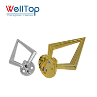 WELLTOP Vente en gros de quincaillerie d'ameublement Poignée de porte en alliage de zinc Bague de traction en diamant Bouton décoratif de canapé pour dossier de chaise de canapé