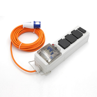 Protecteur de fuite à 3 voies pour caravane et camping, unité d'alimentation mobile avec ports USB Type A+C