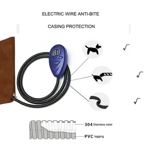 Elektrisches Heizkissen für Hunde und Katzen Indoor Warming Mat Pet Heizkissen für Hunde und Katzen