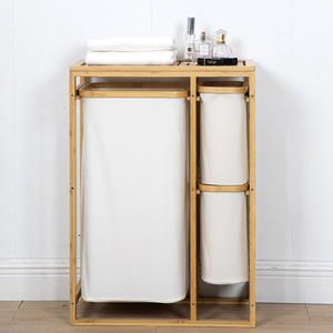 Bamboo Storage <b>Shelf</b> 60X70cm 2 Tier Freestanding Bathroom <b>Bedroom</b> Living Room Organizer - Product Image 4