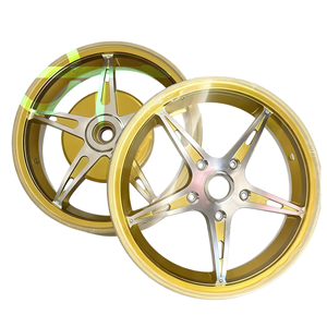 Cerchi in Alluminio Lavorati al CNC per <span class=keywords><strong>Vespa</strong></span> - 12*3.0J Anteriore/Posteriore Leggeri Personalizzati Resistenti al Clima Tropicale - Product Image 3