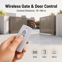 Télécommande sans fil RF universelle à 3 boutons, code EV1527, haute puissance, longue portée, pour ouvre-porte, ouvre-portail et ouvre-voiture