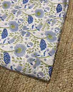 Indian Handmade Soft Cotton Modern Floral Jaipur Block Print Fabric Lightweight Dress Material Craft Curtain Bag Cover Material - Product Image 2
