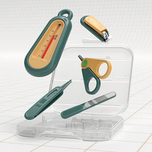 5 in 1 귀여운 아기 손톱 가위 세트 안티 고기 손톱깎이 세트 신생아 손톱 가위 세트 어린이를위한 안전 ABS 소재 - Product Image 1