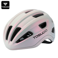 Casque de cyclisme TOSUOD Cat-eye rose respirant pour l'été avec coque rigide intégrée pour le vélo