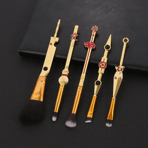 Nuovo arriva cartone animato giapponese <span class=keywords><strong>Uzumaki</strong></span> 5 pezzi Set di pennelli per trucco pennello ombretto - Product Image 1
