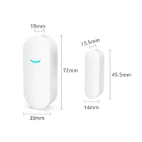 AW201 Tuya alarme intelligente capteur WiFi système de sécurité à domicile détecteur de porte ouverte/fermée application Mobile Notification à distance Compatible