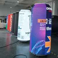 Портативный полноцветный трехсторонний уличный рекламный LED-дисплей P2.5 с зеркальной поверхностью, складной, для использования внутри помещений
