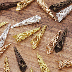 Peça de Flor de Cobre (09587) Acessório de Ornamentação DIY Material Artesanal para Acessórios de Cabelo - Product Image 4